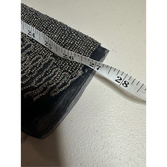 Jovani Women's Beaded Chain Embellished Short & Cocktail Black Dress Size 14 NWT - Picture 6 of 15